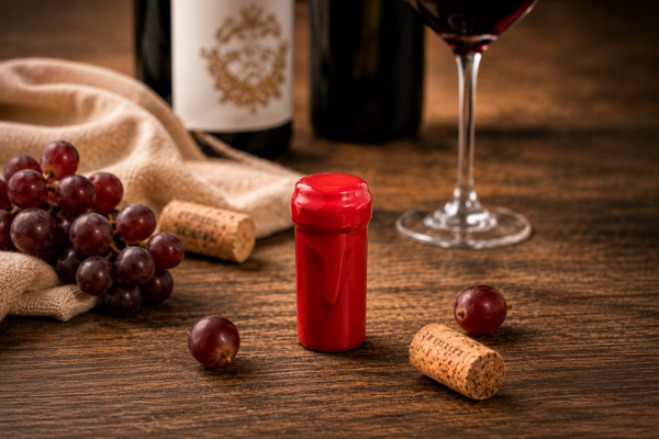 Capsules de surbouchage aspect cire rouge – Bouteille 75 cl et Magnum