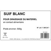 Suif Blanc 500g – Graissage du Matériel en Contact Alimentaire