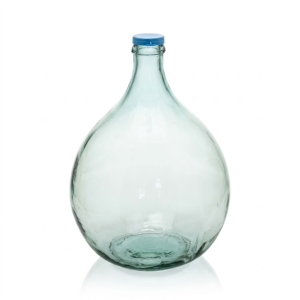 Dame-jeanne 25 L - Verre Transparent, Entourage Plastique