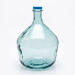 Dame-jeanne 5 L - Verre Transparent, Entourage Plastique