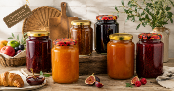Grands pots � confiture � production artisanale et vente en volume