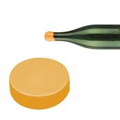 1 kg de Cire  Cacheter Orange  Idale pour la Mise en Bouteille